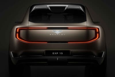 ベントレーEXP 15デザインビジョンコンセプト：リアプレステージャスシールドを縁取るように細いライトを配置