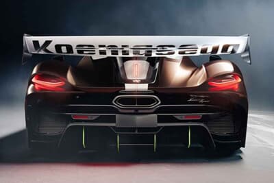 ケーニグセグ・サダイアーズスピア：トップマウント・ダブルブレード・アクティブリアウイング