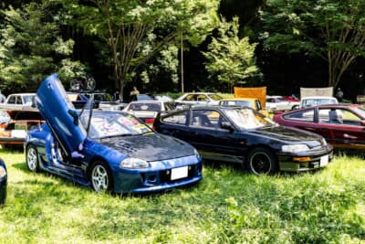 ホンダ CR-XデルソルとバラードスポーツCR-Xが並んで展示