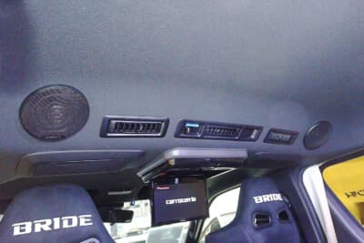 カロッツェリア・フリップダウンモニター(TVN-FW1060-B)とカロッツェリア・10cmコアキシャル2ウェイスピーカー(TS-E1010)