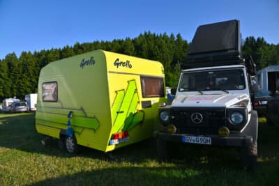 まさにオフロードやキャンプで活躍しそうなメルセデス