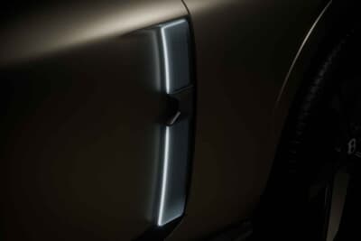 ベントレーEXP 15デザインビジョンコンセプト：ホイールアーチ後端部の整流ダクトすら芸術的