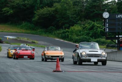 7回目の「SEVEN FOREST CLASSIC」。初日の会場となる福島市にあるリンクサーキットに、27組の「線踏み」愛好家が集結した