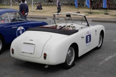 第34回コッパディ小海にエントリーした、北島泰明さん、野村比呂美さんご夫妻と愛車の1949年製シアタ アミカ