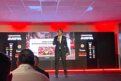 主催者SROグループ代表のステファン・ラテルさん