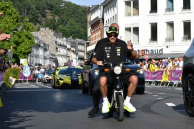 GT4を撮っていたら偶然にもヴァレンティノ・ロッシと遭遇してラッキー！