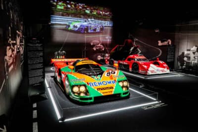 1991年のル・マン24時間において、国産車として初優勝を飾ったマツダ787Bと1999年のル・マン24時間に 挑戦した“GT-One”の愛称を持つトヨタTS020。2台のル・マン・カー