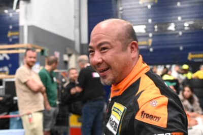 スティントを終えて一安心の笑顔