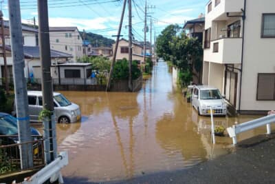 道路が冠水する前に移動するのも被害軽減になる