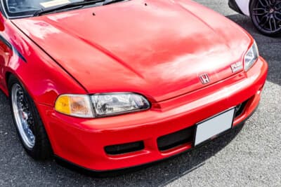 ホンダ シビックEL：フロントフェンダー、バンパー、ボンネットはスプーン製