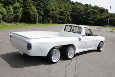 日産 サニートラック：普段は荷台にバイク（ホンダCB400F）を載せてトランポとして使っている