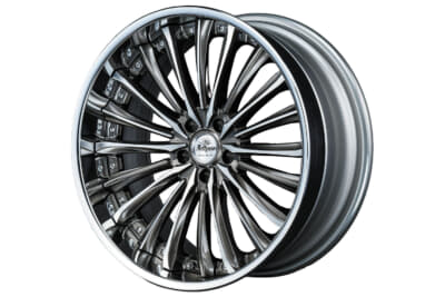 ブラックとシルバーの中間色となるセピアブラック。このヴィルハームはそれをポリッシュしたもの。3Dなデザインに映えるカラー。陰影が出るので立体感が強調される