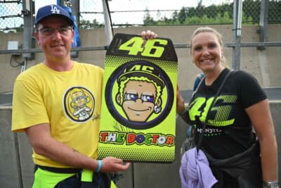 夫婦で熱心なヴァレンティーノ・ロッシのファン