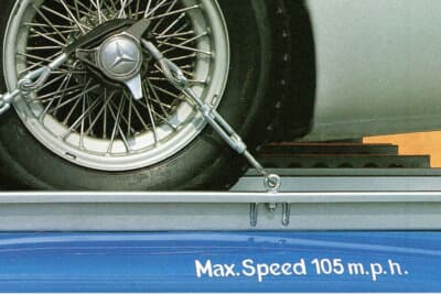 リアのマッドガードには誇らしげに「最高速度105 m.p.h.」と塗装された。これは最高速度170km/hに相当し、当時としてはハイスピードだといえる