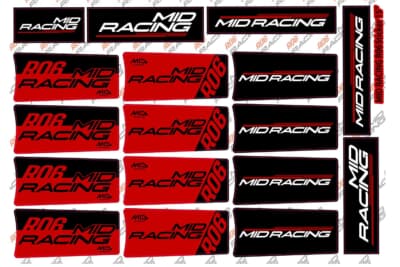 MID RACING R06：3種類のスポークステッカーを同梱し、好みで選べるのもR06の特徴だ