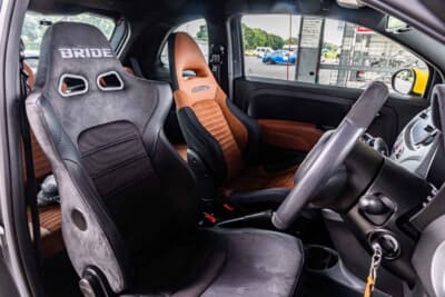 APF595：現在シートはBRIDEのERGOSTARが装着されているが、同モデルのヌグレス仕様に変更予定