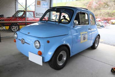 フィアット 500R：サスペンションは、オートマイスターのオリジナルダウンサス