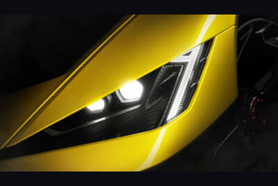 ランボルギーニ フェノメノ：猛牛のツノへのオマージュとなるライトシグネチャー