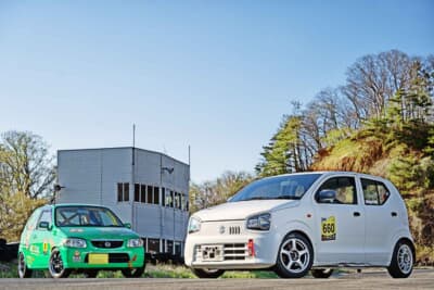 当初はHA23などいくつかの車種を試したが、HA36アルトのAGSがメインとなったサザンサーキット。中古車もまだまだ入手できる