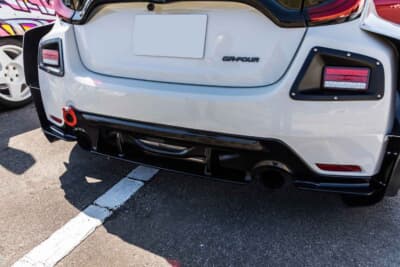 トヨタ GRヤリス：排気系にもしっかりと手が加えられている