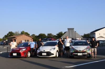 同じ現行アクアで参戦の3チーム。137号車と138号車に対し、平林選手は4つのSSでタイムを上まわることができた