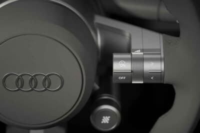 アウディ コンセプトC：アルマイト加工のアルミニウム製スイッチで独特なアウディクリックを体感できる