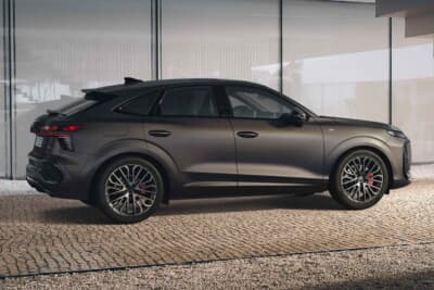 アウディQ3スポーツバック:フロントからリアにかけての水平なショルダーラインでコントラストを作り上げるサイドビュー