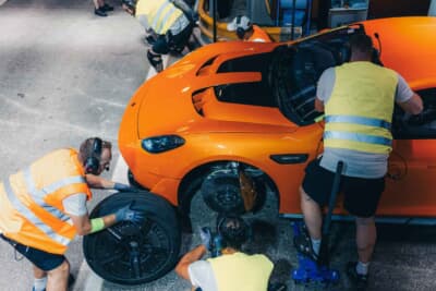 メルセデスAMG コンセプトAMG GT XX：21インチホイールはエアロブレードを装備