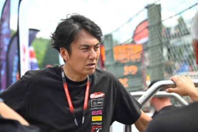 スタートグリッドの谷口選手