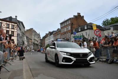 ホンダのメディカルカーもパレードランに参加しています