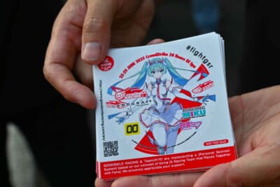 スパ24hレースで人気の初音ミク限定ステッカー