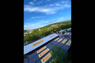 スパ24hレースはピレリのワンメイクレース。タイヤサービスは超巨大です