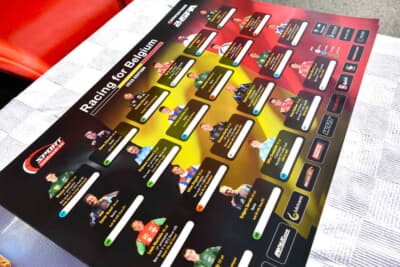 地元ベルギー出身ドライバーのポスター