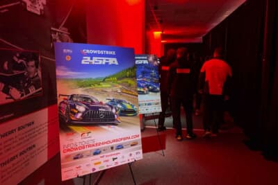 ムーディなスパ24hレースの記者会見場