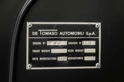 72万ドル（邦貨換算約1億700万円）で落札されたデ・トマソ「P70」C）Courtesy of RM Sotheby's