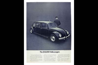 33万5000ドル（邦貨換算約4940万円）で落札されたフォルクスワーゲン「ビートル リムジン」C）Courtesy of RM Sotheby's
