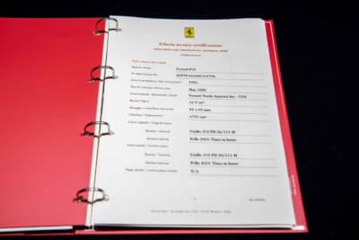 924万5000ドル（邦貨換算約13億6068万円）で落札されたフェラーリ「F50」（C）Courtesy of RM Sotheby's