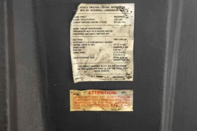 52万7500ドル（邦貨換算約7810万円）で売却されたランボルギーニ「カウンタック 25thアニバーサリー」（C）Courtesy of Broad Arrow