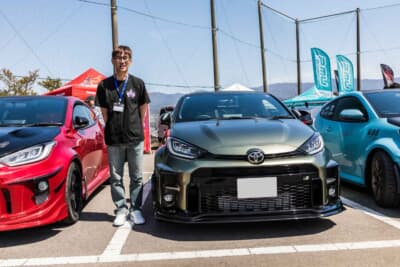 オーナーの“たけちゅう”さんとトヨタ GRヤリス