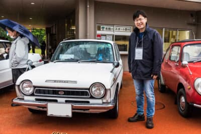 スバル ff-1 1300G:オーナーの久保さんは、子どもの頃に聞いたエンジン音や見た景色をもう1度味わいたいと、レストアの際にあえて父の愛車と同じ1100仕様へと再現した