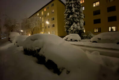 久しぶりの大雪となったというミュンヘン市街