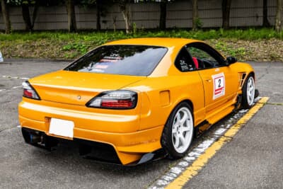 日産シルビア オーテックバージョン：ボディカラーは、ランボルギーニのメタリック・オレンジで塗装されているらしい
