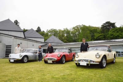 ディムラー SP250：SP250が3台参加。奇跡のスリーショットが叶った