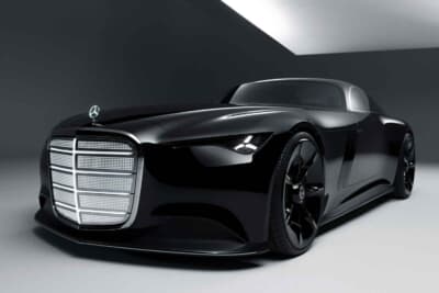 メルセデスベンツ・ビジョン・アイコニック:100年以上引き継がれてきた伝統的なクロームグリルを現代的に見直したデザインのグリル