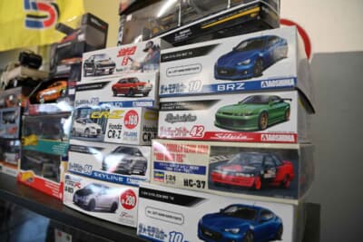 ショップのオーナーさんが来日しては買い付けてくる日本製プラモデルも人気