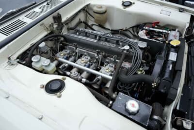 日産 スカイライン2000GT-R:名機S20はオーナー自らのメンテナンスで快調である。オイルキャッチタンクも備えたエンジンルーム