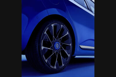 ルノー ルーテシア エスプリ アルピーヌ フルハイブリッド E-TECH：空力を考慮した17インチアロイホイールを装着