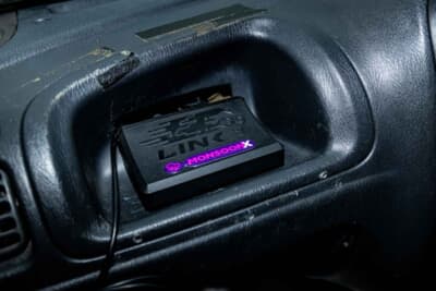 スズキHA23V型アルト:2024シーズンの終盤から導入したECUのLINK。セッティングの途中ではあるがフィーリングは上々だ