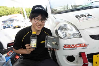 東北660選手権・5クラス／狩野弘匡さん。「新しくパッドを購入してもポイントが付与されるため、助かっている。新しく設定された学割とU-29のおかげでブレーキのランニングコストが抑えられ、タイヤなど他の消耗品やエントリー代にまわせるのでありがたい」