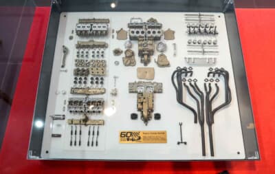 鈴鹿PA:現在のエンジンにはない機械そのものが放つメカニカルな美しさが細部まで宿り、「これが模型なのか…」と思わずため息が出るほどの出来栄えだ